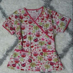 🌷NWOT Cute scrub uniform top super cute!